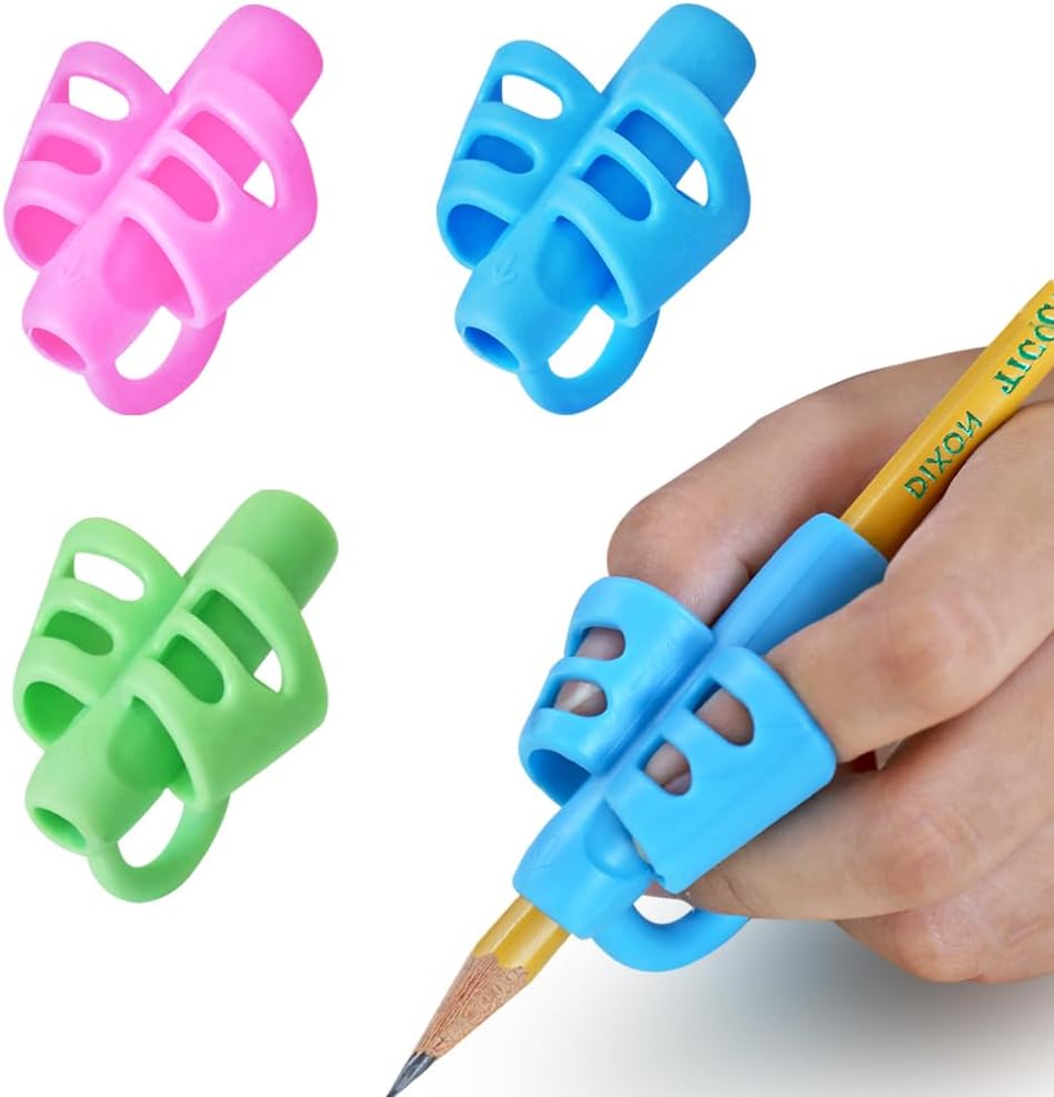 Pencils Grips Pencils Grips for Kids Handwriting Posture Correction Training Writing AIDS for Kids Toddler Preschoolers Students Children Special Needs (12PCS)