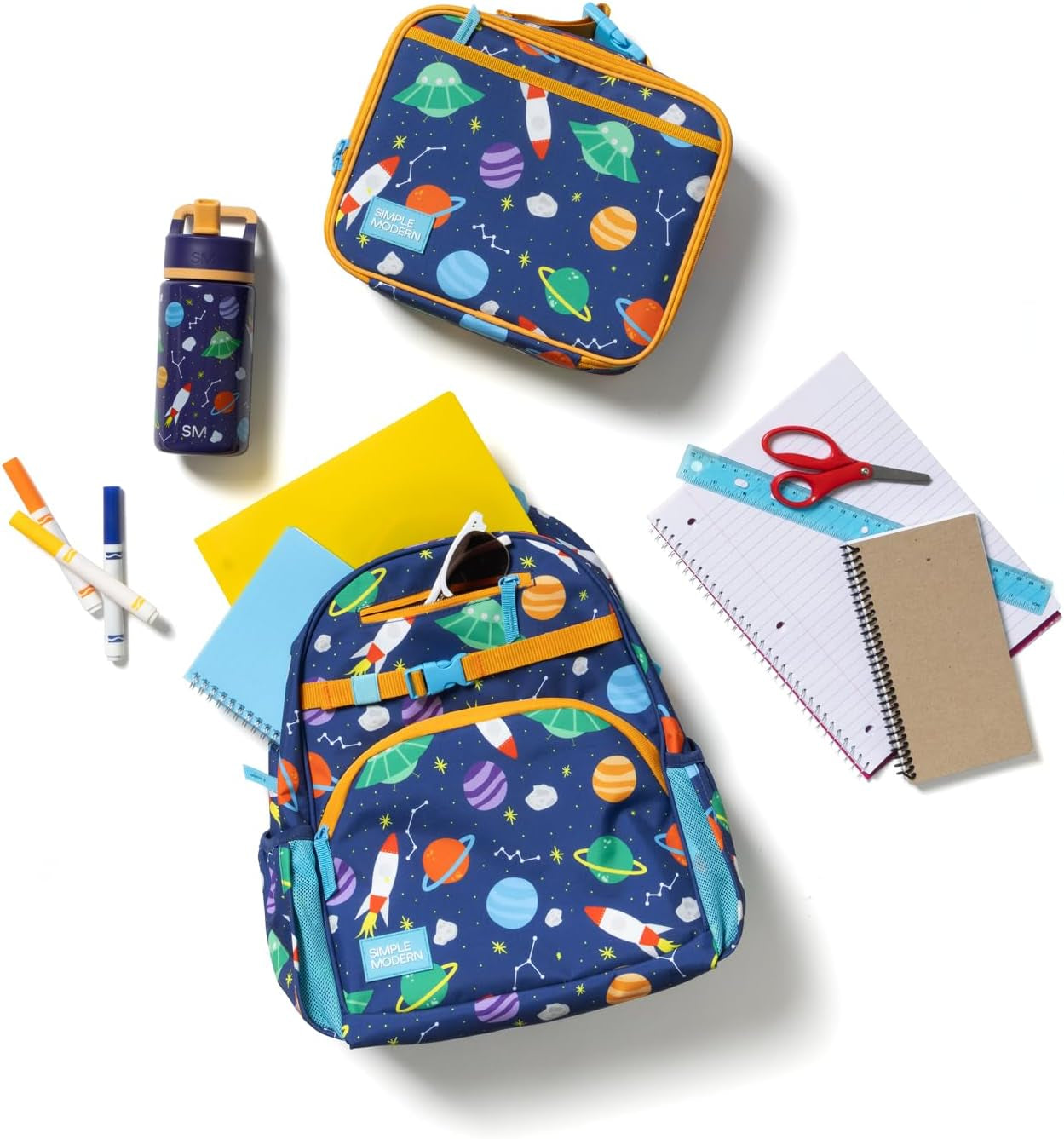 Medium Disney Toddler Backpack for School Girls and Boys | Kindergarten Elementary Kids Backpack | Fletcher Collection | Kids - 15" Tall | Princess Rainbows