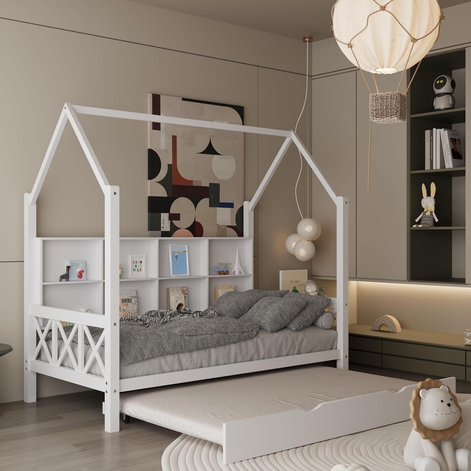 Twin House Bed with Roof