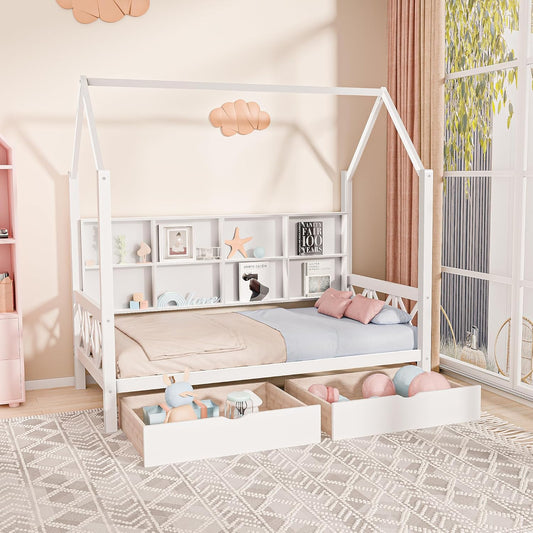 Twin House Bed with Roof