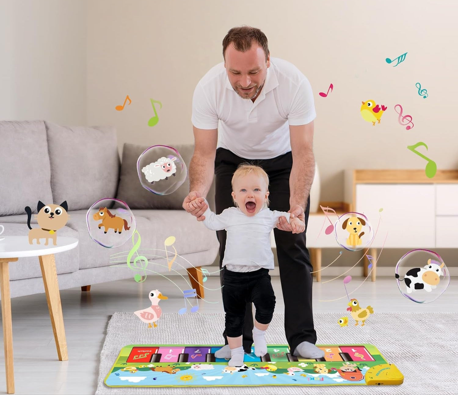 Floor Piano Mat for Toddlers
