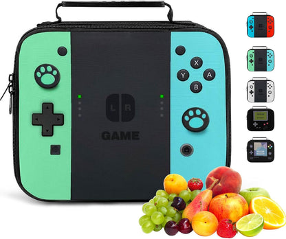 Insulated Lunch Box for Boys Girls, Game Lunch Bag for School Work Office Travel Picnic Hiking Beach, Waterproof Leakproof Portable Fits Most Bento Boxes