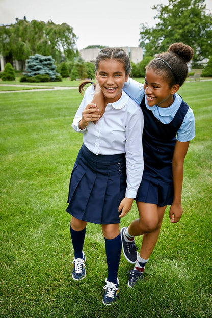 Girls' Adjustable Waist Pleated-Front Two-Tab Scooter