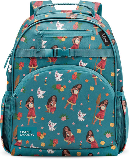 Medium Disney Toddler Backpack for School Girls and Boys | Kindergarten Elementary Kids Backpack | Fletcher Collection | Kids - 15" Tall | Princess Rainbows