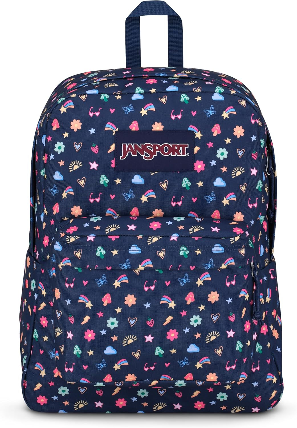 Superbreak One Backpacks - Durable, Lightweight Bookbag with 1 Main Compartment, Front Utility Pocket with Built-In Organizer - Premium Backpack, Black