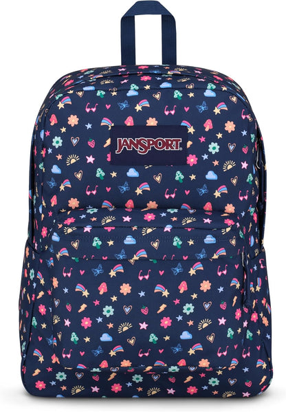 Superbreak One Backpacks - Durable, Lightweight Bookbag with 1 Main Compartment, Front Utility Pocket with Built-In Organizer - Premium Backpack, Black