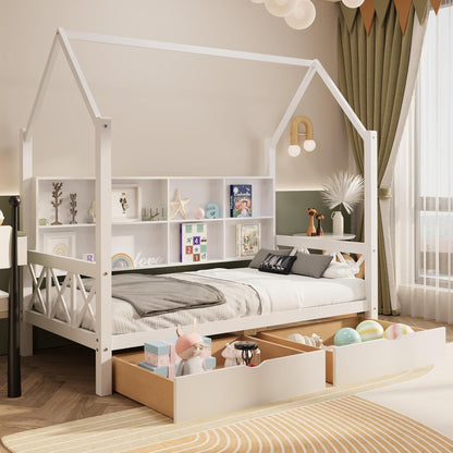 Twin House Bed with Roof