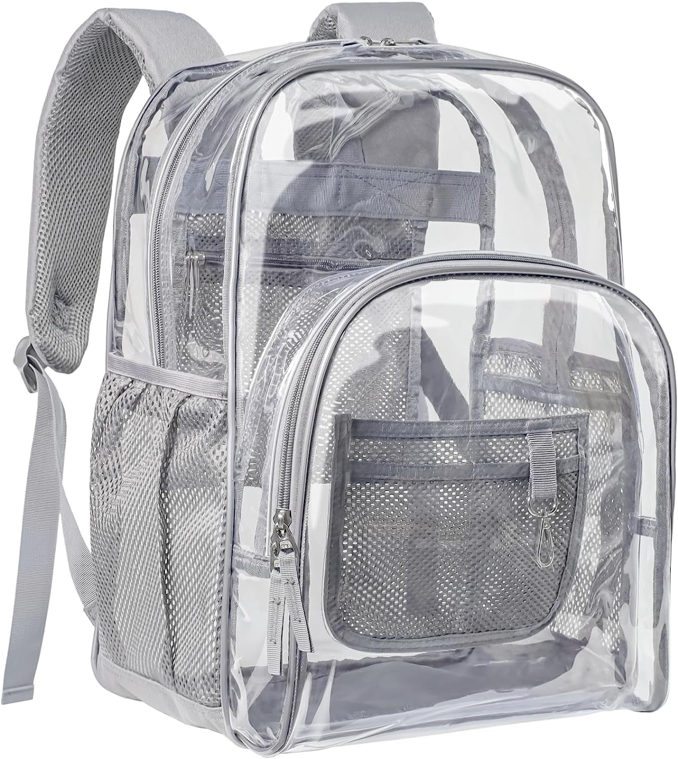 Clear Backpack - 17 Inch Heavy Duty Clear Backpacks for School, Large Transparent Bookbag for Students (Age 12+)