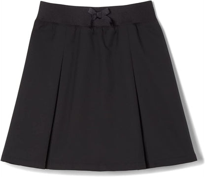 Girls' Pull-On Kick Pleat Scooter School Uniform Skirt
