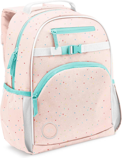 Medium Disney Toddler Backpack for School Girls and Boys | Kindergarten Elementary Kids Backpack | Fletcher Collection | Kids - 15" Tall | Princess Rainbows