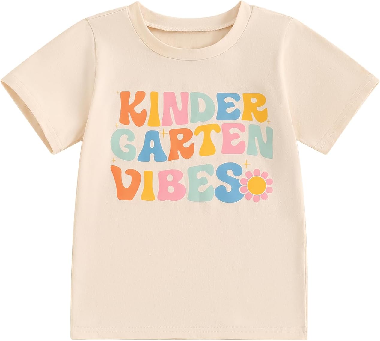 Toddler Baby Girl Back to School Outfit Kindergarten Pre K First Grade Short Sleeve T-Shirt First Day of School Tops