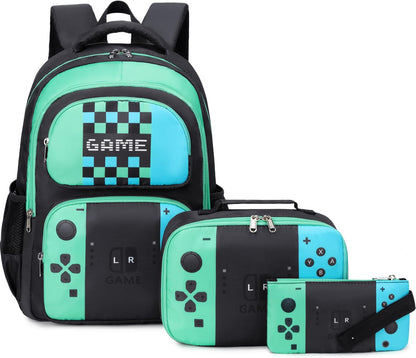 School Backpack for Kids, Kids Backpack with Lunch Box, Elementary Children'S School Bag Travel Back Pack