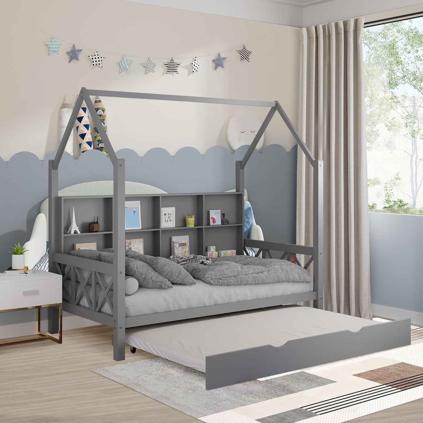 Twin House Bed with Roof