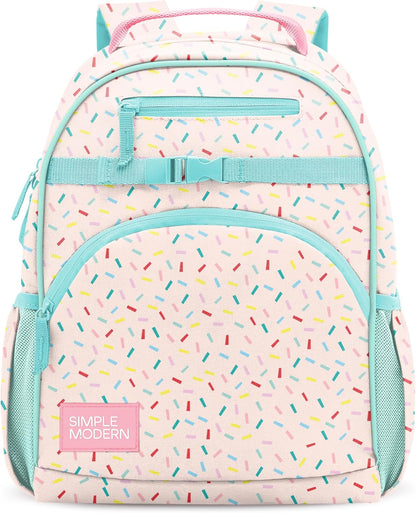 Medium Disney Toddler Backpack for School Girls and Boys | Kindergarten Elementary Kids Backpack | Fletcher Collection | Kids - 15" Tall | Princess Rainbows