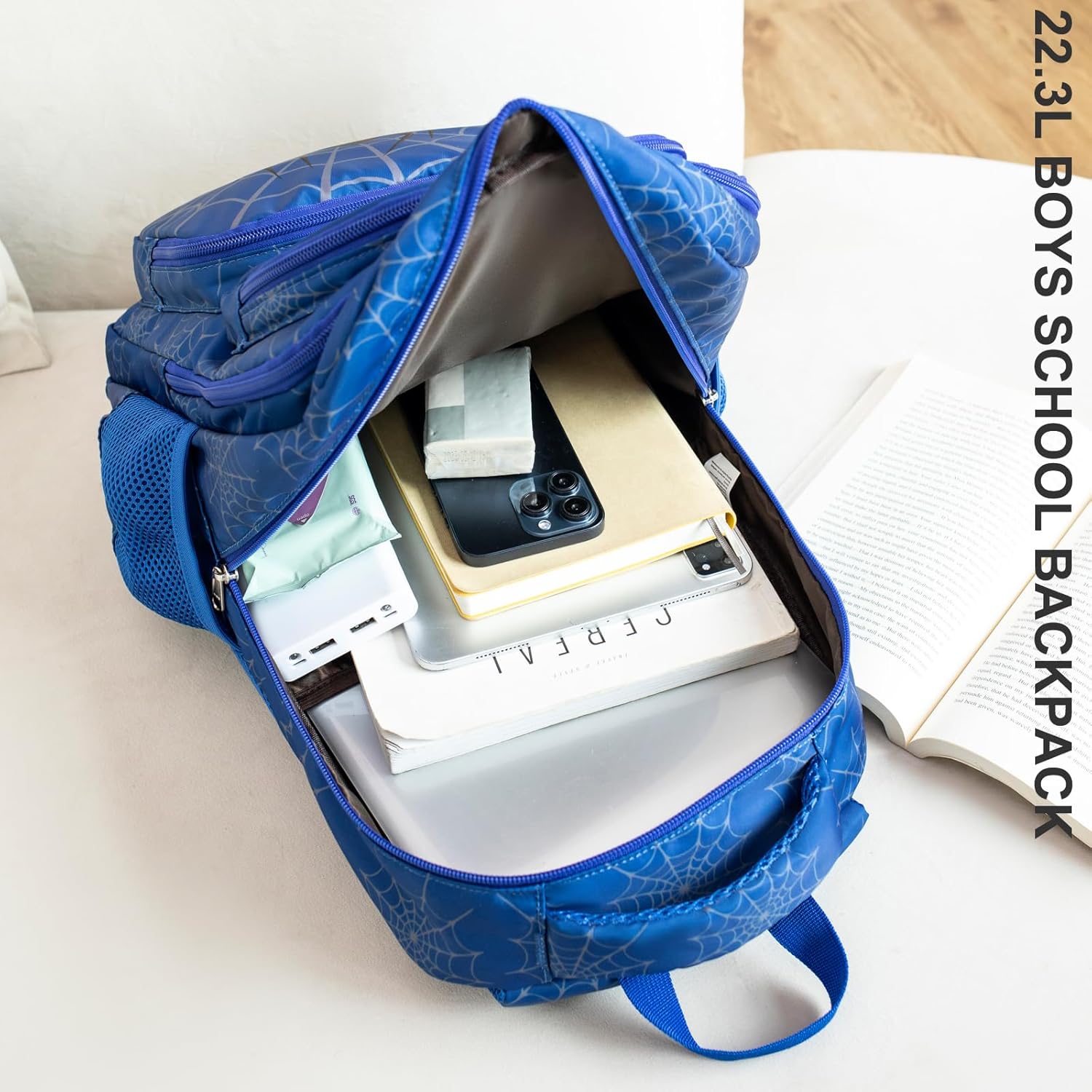 School Backpack for Kids, Kids Backpack with Lunch Box, Elementary Children'S School Bag Travel Back Pack