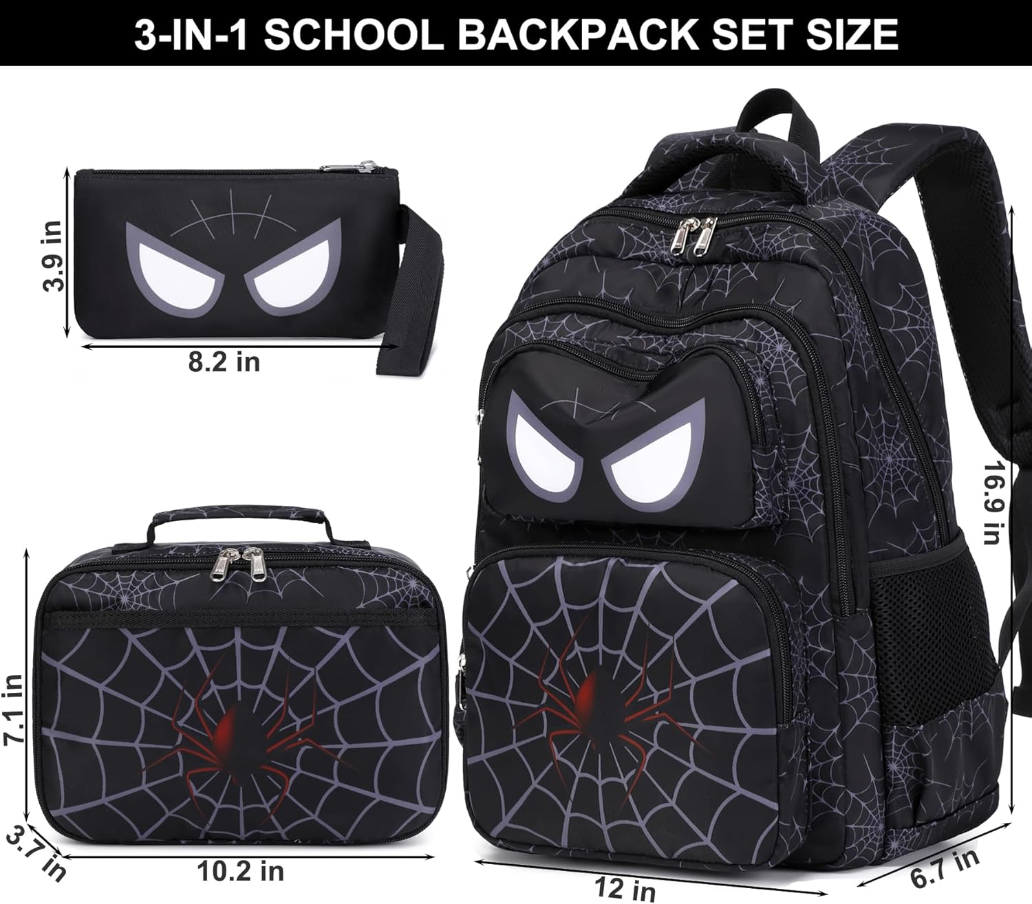 School Backpack for Kids, Kids Backpack with Lunch Box, Elementary Children'S School Bag Travel Back Pack
