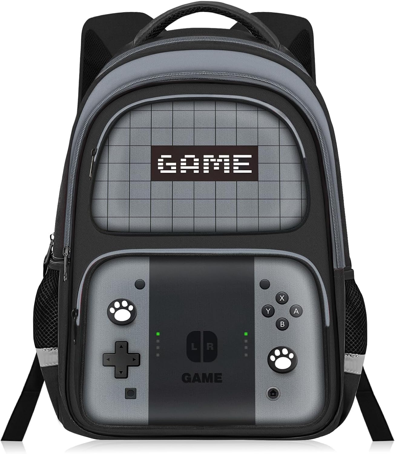 Kids Backpack for Boys，Gamer Boys Backpack for Children Teens Elementary Middle School, 17″ Students Bookbag