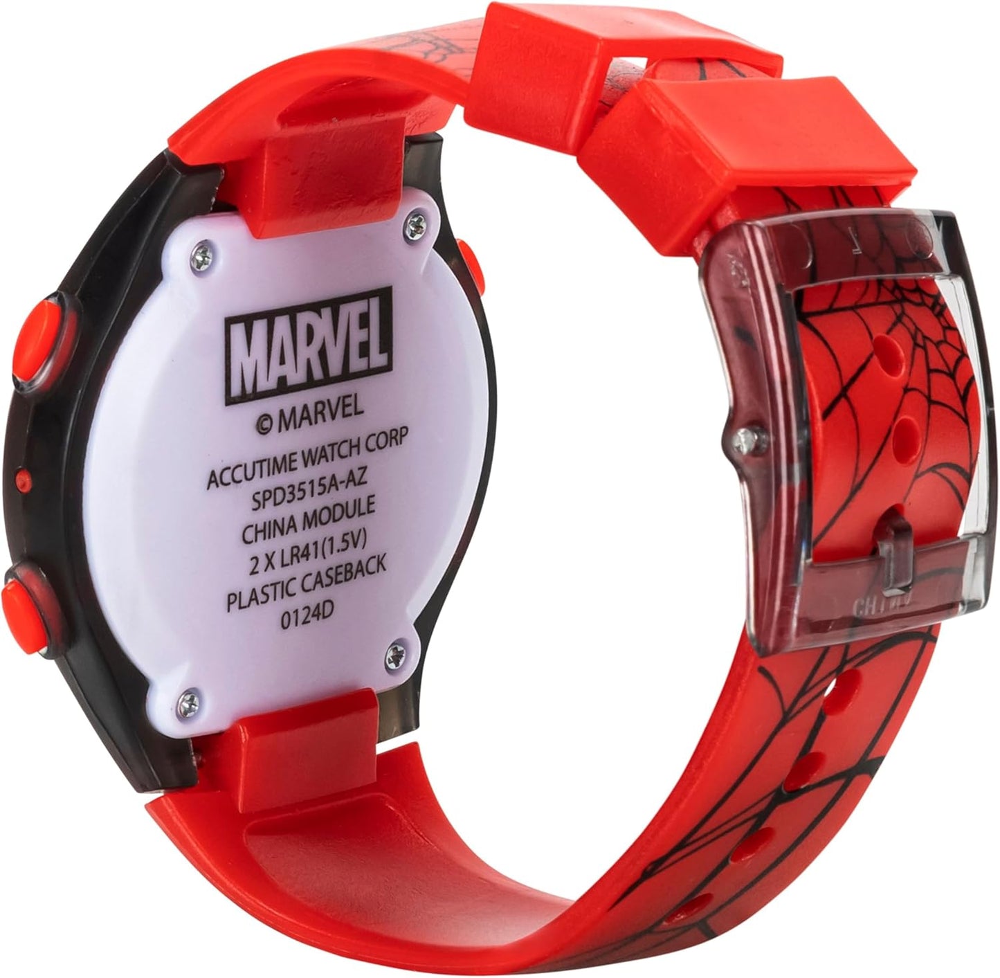 Marvel Spider-Man Kids Watches – Digital Display, Interactive Features, Adjustable Strap, Vibrant Spider-Man Graphics, Durable for Active Kids