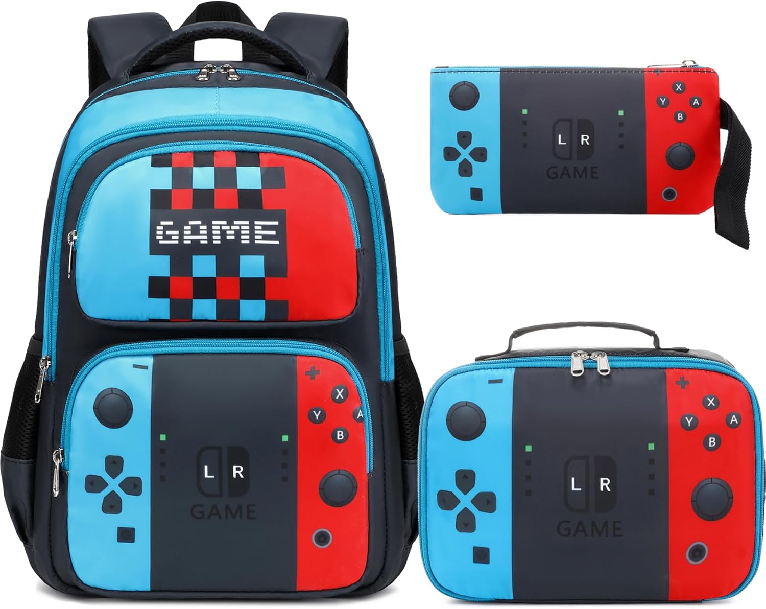 School Backpack for Kids, Kids Backpack with Lunch Box, Elementary Children'S School Bag Travel Back Pack