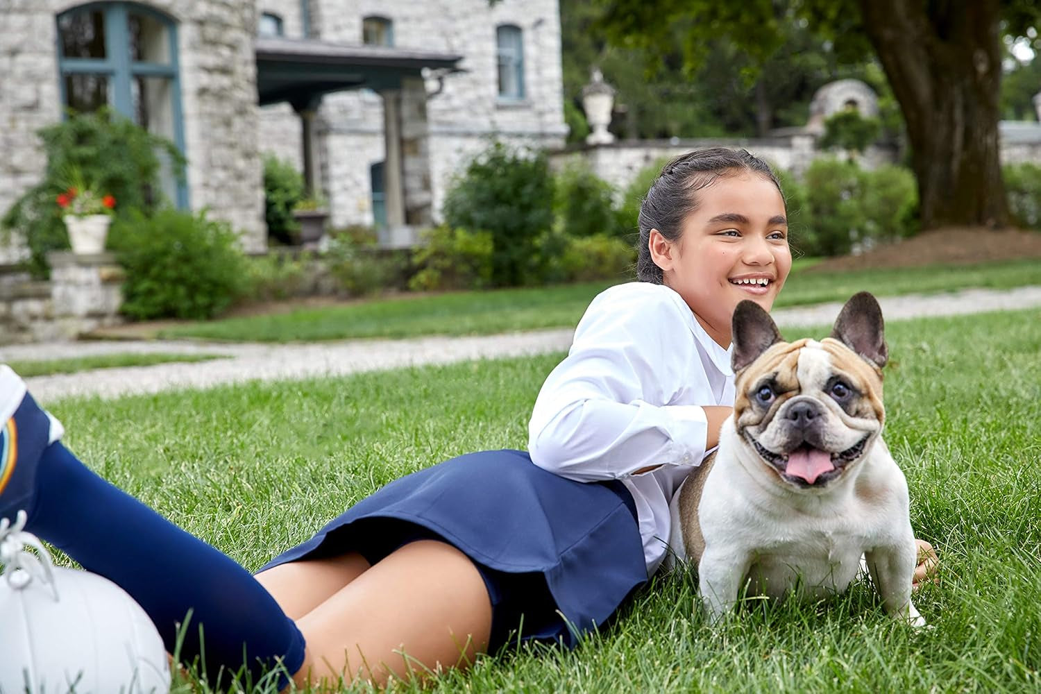 Girls' Adjustable Waist Pleated-Front Two-Tab Scooter