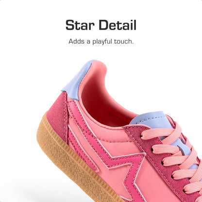 Boys Girls Sneakers Retro Classic Casual Tennis Shoes Lightweight School Walking Low Top Lace up Footwear for Little/Big Kid