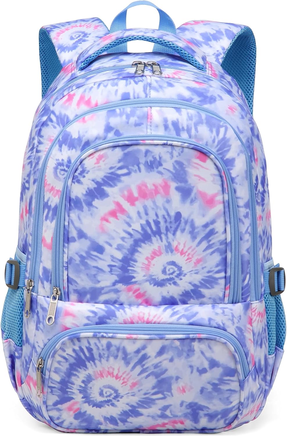 Kids Backpack for Girls Elementary Primary Middle School Bag for Aged 8-10 for Teens Childs Bookbag Back to School Bag Mochilas Escolares Para Niñas De 7 8 9 10 Tie-Dye Purple