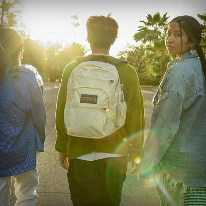 Cool Backpack, with 15-Inch Laptop Sleeve - Large Computer Bag Rucksack with 2 Compartments, Ergonomic Straps, Black