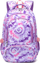 Kids Backpack for Girls Elementary Primary Middle School Bag for Aged 8-10 for Teens Childs Bookbag Back to School Bag Mochilas Escolares Para Niñas De 7 8 9 10 Tie-Dye Purple
