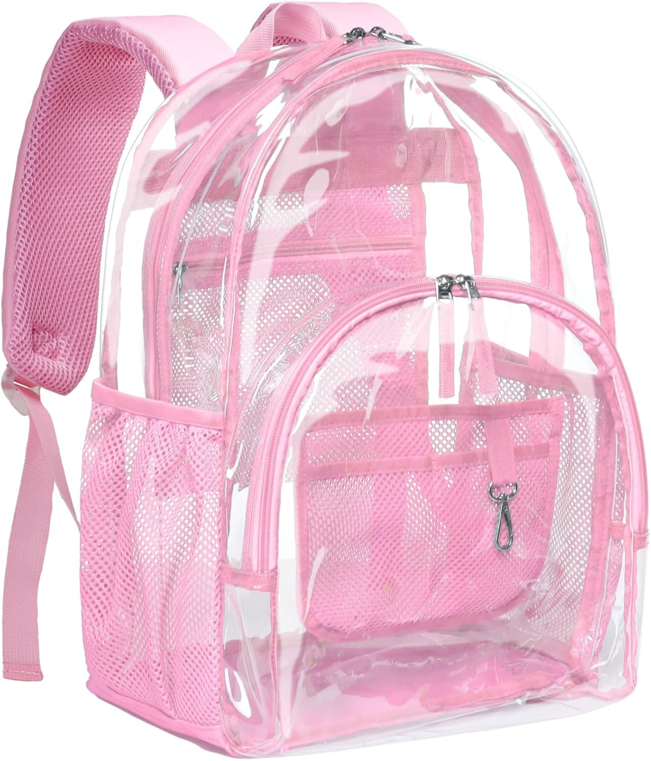 Clear Backpack - 17 Inch Heavy Duty Clear Backpacks for School, Large Transparent Bookbag for Students (Age 12+)