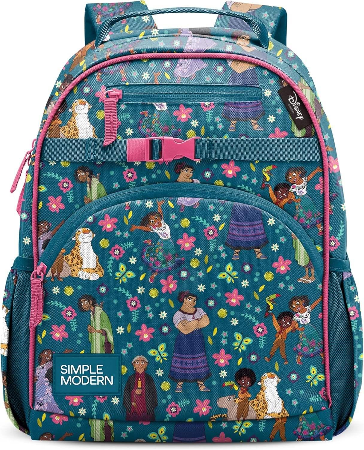 Medium Disney Toddler Backpack for School Girls and Boys | Kindergarten Elementary Kids Backpack | Fletcher Collection | Kids - 15" Tall | Princess Rainbows