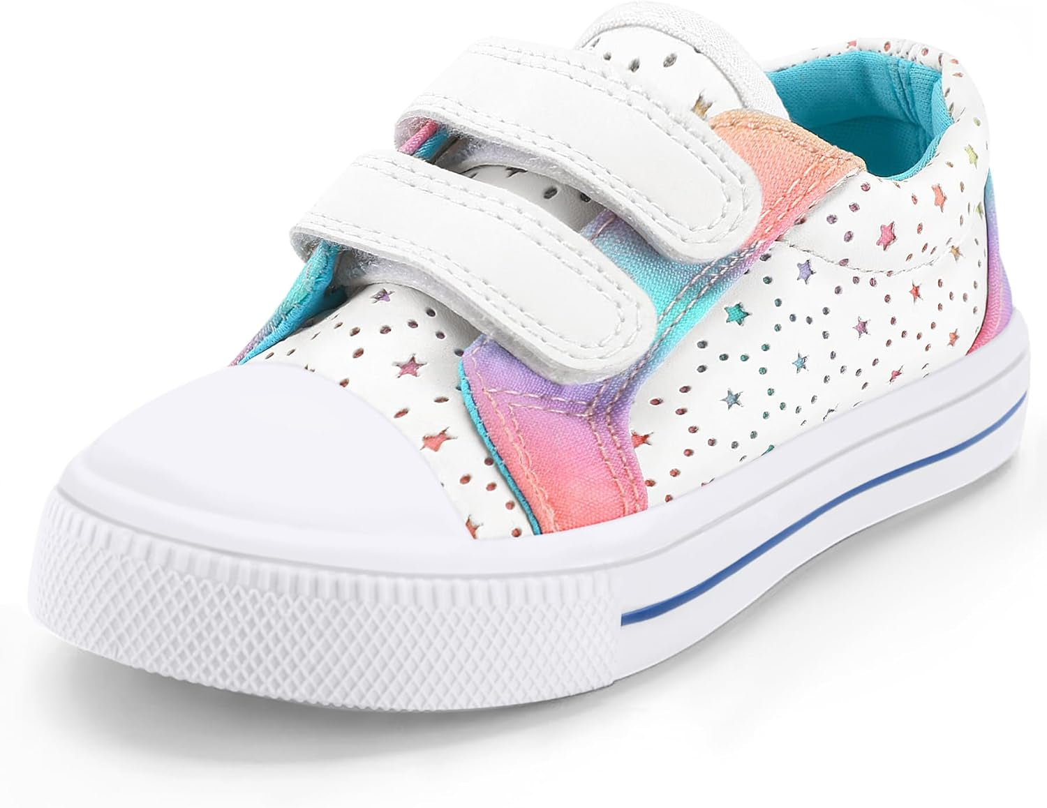 Kids Sneakers with Cartoon Dual Hook and Loops