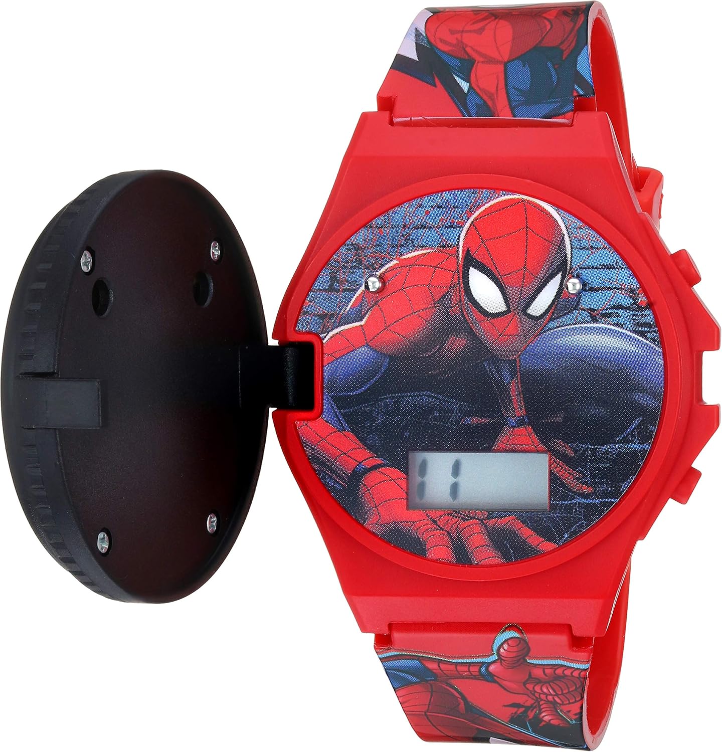 Marvel Spider-Man Kids Watches – Digital Display, Interactive Features, Adjustable Strap, Vibrant Spider-Man Graphics, Durable for Active Kids