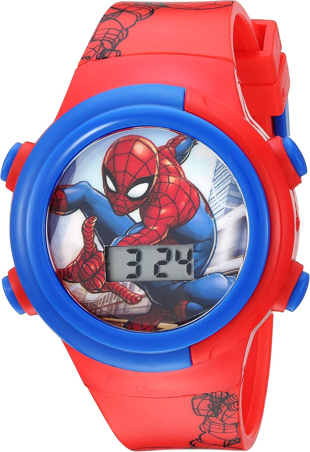 Marvel Spider-Man Kids Watches – Digital Display, Interactive Features, Adjustable Strap, Vibrant Spider-Man Graphics, Durable for Active Kids