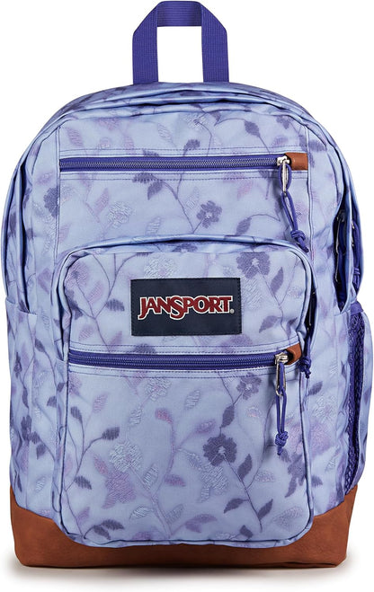 Cool Backpack, with 15-Inch Laptop Sleeve - Large Computer Bag Rucksack with 2 Compartments, Ergonomic Straps, Black