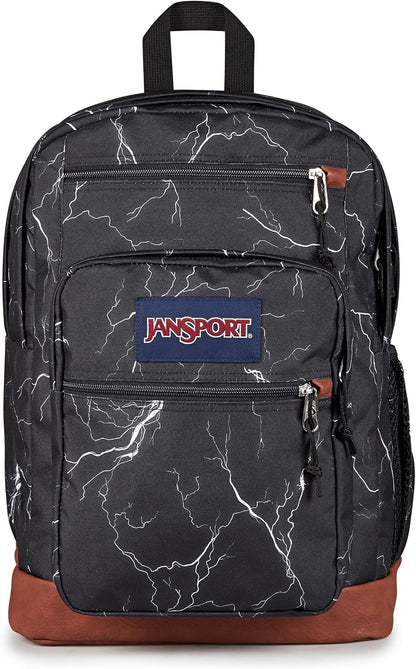 Cool Backpack, with 15-Inch Laptop Sleeve - Large Computer Bag Rucksack with 2 Compartments, Ergonomic Straps, Black