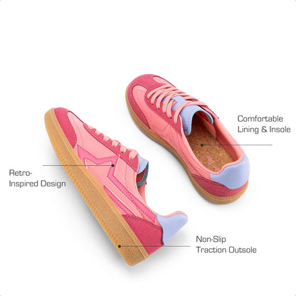 Boys Girls Sneakers Retro Classic Casual Tennis Shoes Lightweight School Walking Low Top Lace up Footwear for Little/Big Kid