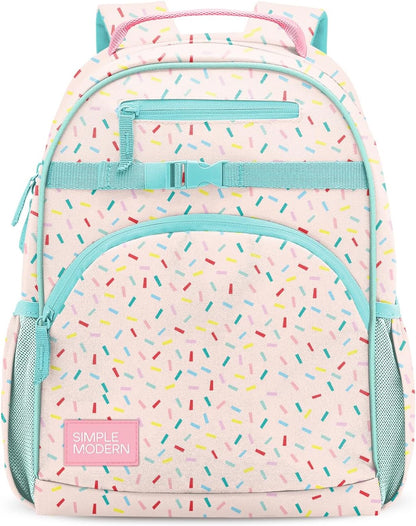 Medium Disney Toddler Backpack for School Girls and Boys | Kindergarten Elementary Kids Backpack | Fletcher Collection | Kids - 15" Tall | Princess Rainbows