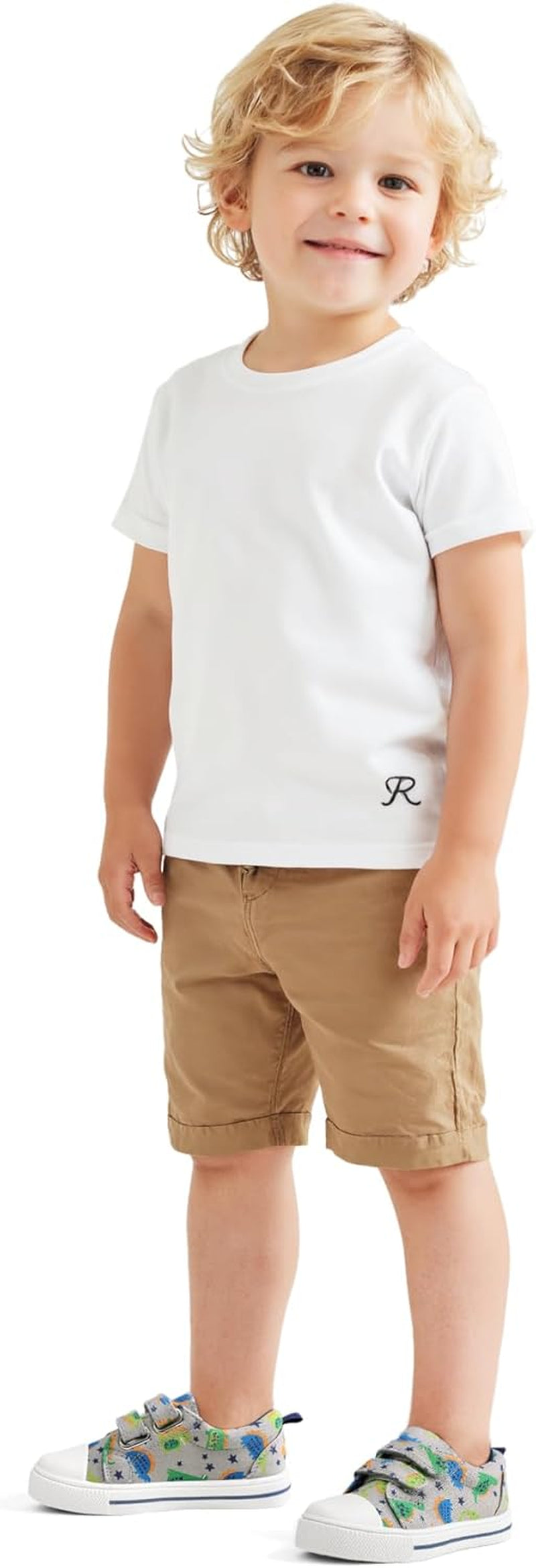 Kids Sneakers with Cartoon Dual Hook and Loops