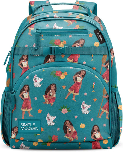 Medium Disney Toddler Backpack for School Girls and Boys | Kindergarten Elementary Kids Backpack | Fletcher Collection | Kids - 15" Tall | Princess Rainbows