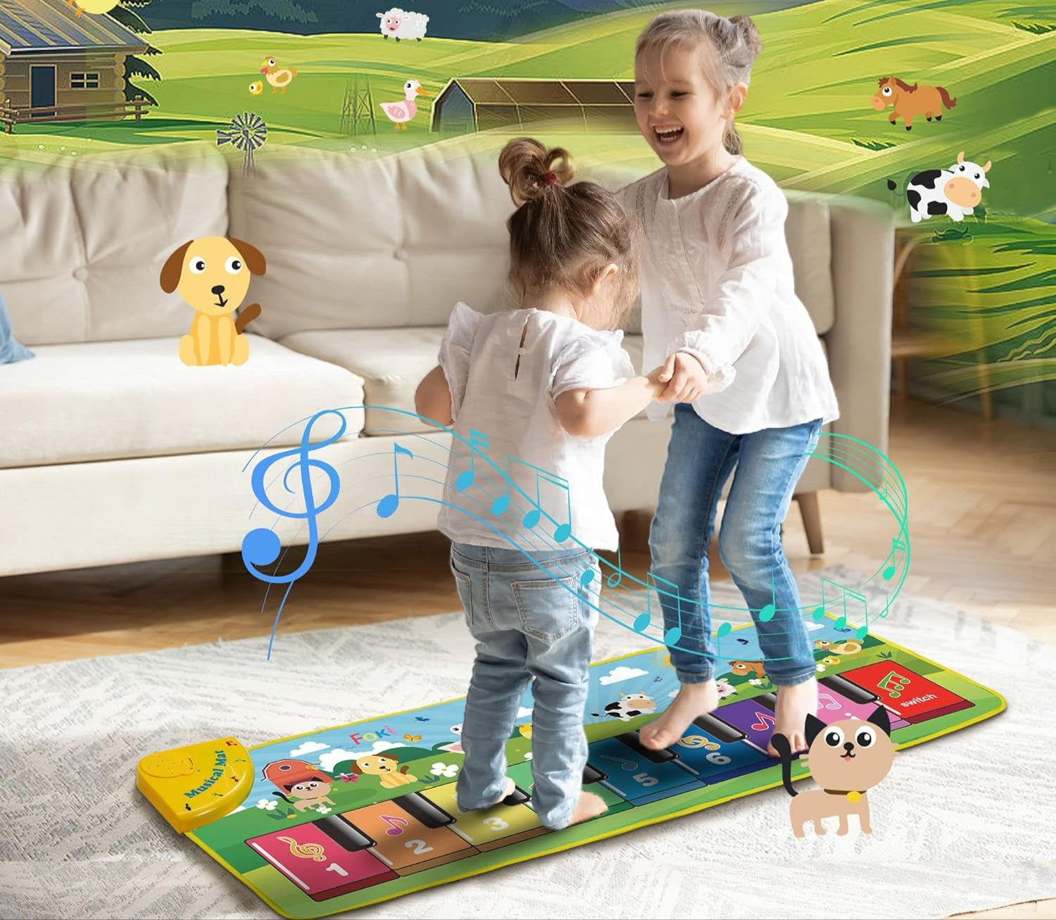 Floor Piano Mat for Toddlers