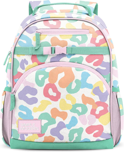 Medium Disney Toddler Backpack for School Girls and Boys | Kindergarten Elementary Kids Backpack | Fletcher Collection | Kids - 15" Tall | Princess Rainbows