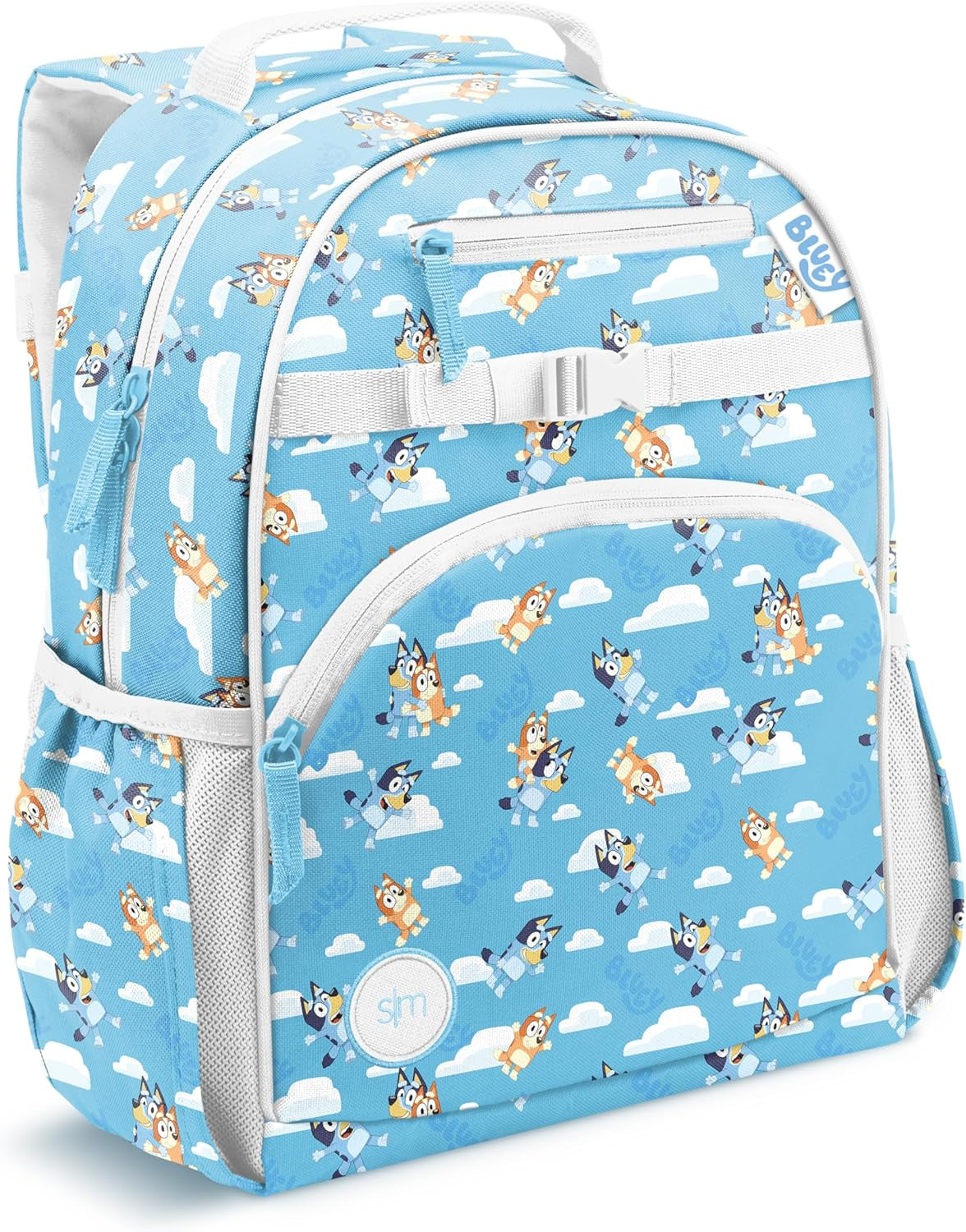 Medium Disney Toddler Backpack for School Girls and Boys | Kindergarten Elementary Kids Backpack | Fletcher Collection | Kids - 15" Tall | Princess Rainbows
