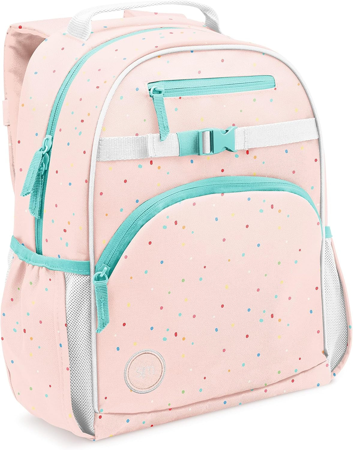 Medium Disney Toddler Backpack for School Girls and Boys | Kindergarten Elementary Kids Backpack | Fletcher Collection | Kids - 15" Tall | Princess Rainbows