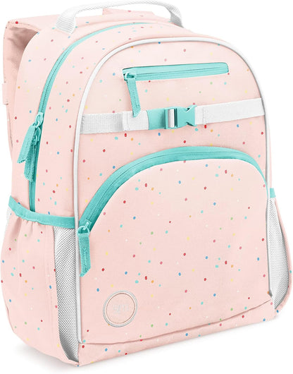 Medium Disney Toddler Backpack for School Girls and Boys | Kindergarten Elementary Kids Backpack | Fletcher Collection | Kids - 15" Tall | Princess Rainbows