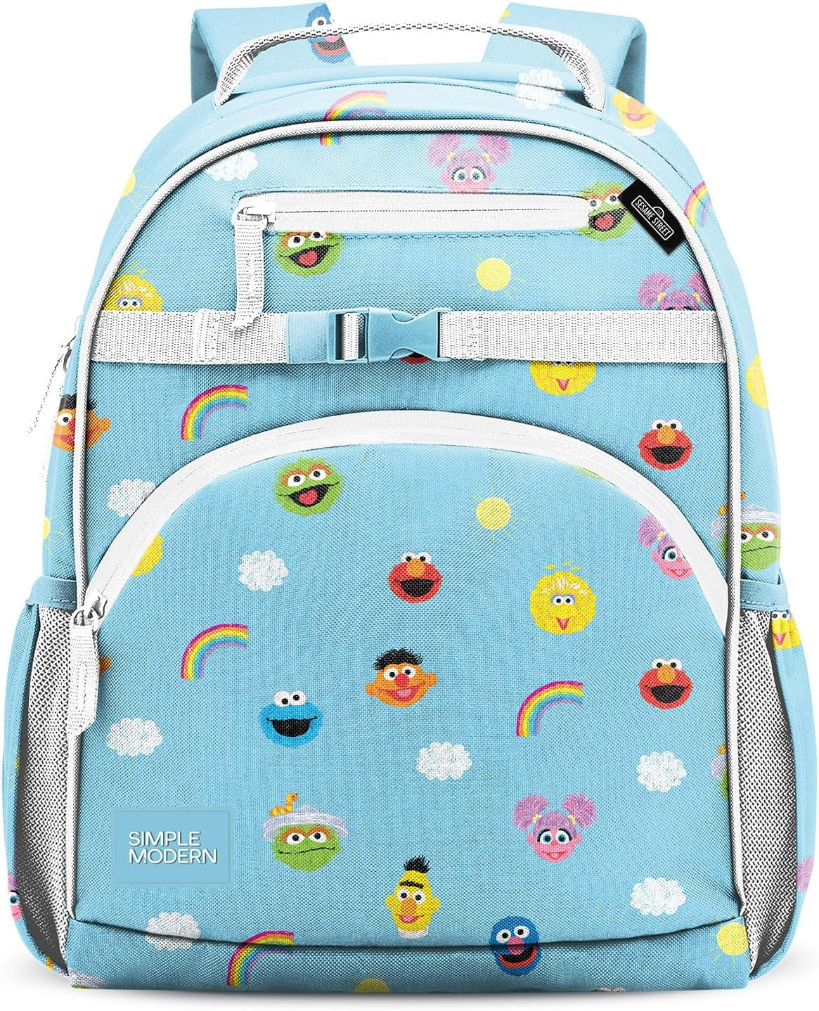 Medium Disney Toddler Backpack for School Girls and Boys | Kindergarten Elementary Kids Backpack | Fletcher Collection | Kids - 15" Tall | Princess Rainbows