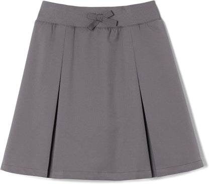 Girls' Pull-On Kick Pleat Scooter School Uniform Skirt