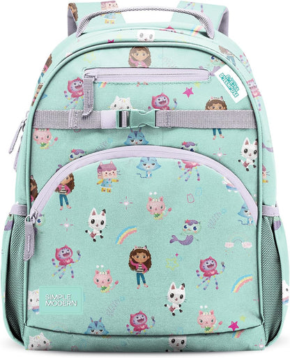 Medium Disney Toddler Backpack for School Girls and Boys | Kindergarten Elementary Kids Backpack | Fletcher Collection | Kids - 15" Tall | Princess Rainbows