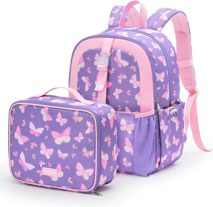 Kids Backpack for Boys Girls Preschool Kindergarten Backpacks Lightweight Elementary School Bookbag with Lunch Box