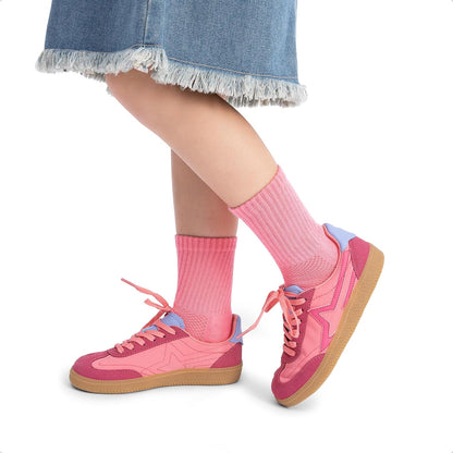 Boys Girls Sneakers Retro Classic Casual Tennis Shoes Lightweight School Walking Low Top Lace up Footwear for Little/Big Kid