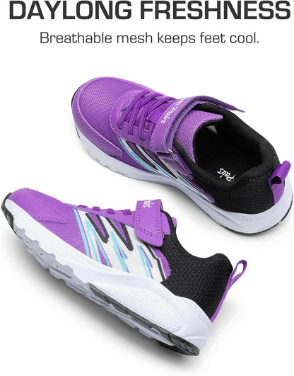 Boys Girls Shoes Kids Tennis Running Athletic School Gym Breathable Lightweight Sneakers for Little/Big Kid